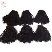 Factory Direct Double Drawn Virgin Pixie Curl Aunty Funmi Hair with Closure